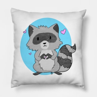 Little Raccoon Love Pillow