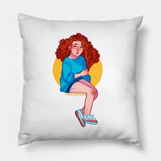 Red Hair Pillow