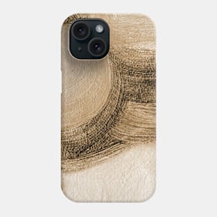 Sepia Antique White Abstract Art Phone Case