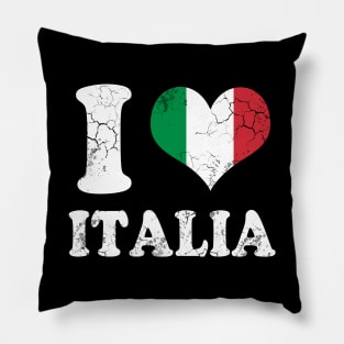 I Love Italia Flag Italian Italy Pillow