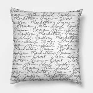 Text/ Pages/ Writing Pattern Pillow