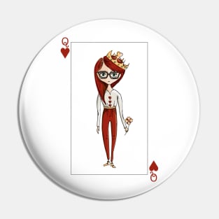 Queen of Hearts Pin