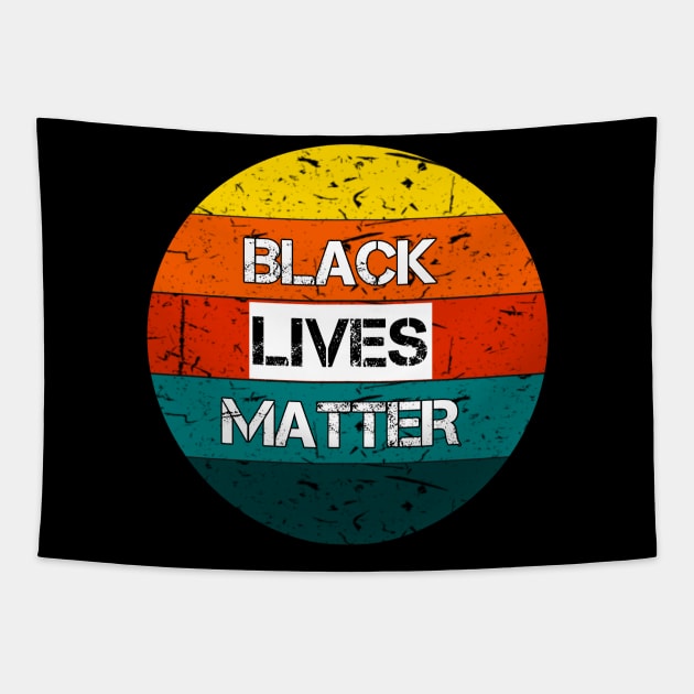 Black Lives Matter | BLM | Vintage/Retro style Tapestry by PraiseArts 