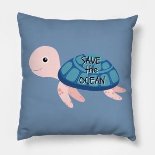 Save the ocean Pillow