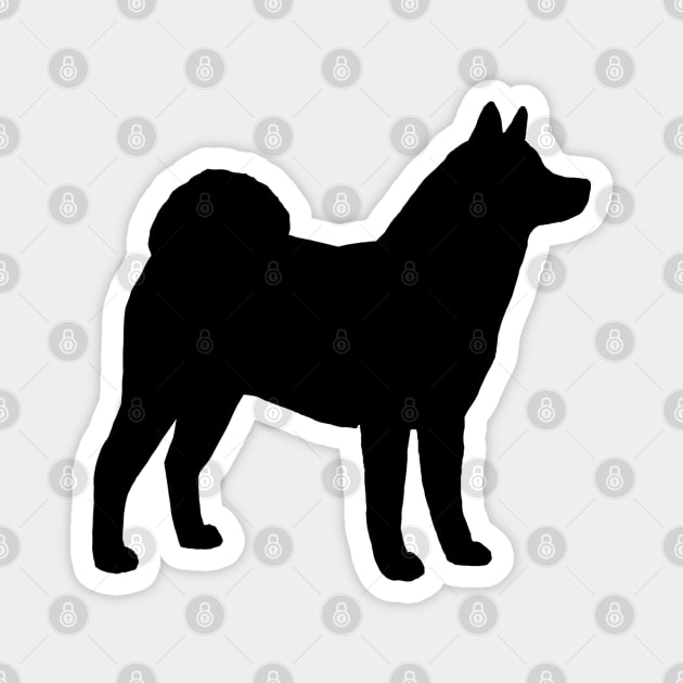 Akita Dog Breed Silhouette Magnet by Coffee Squirrel