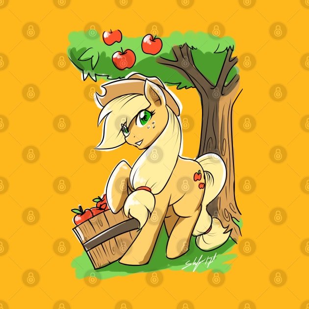 Applejack by slifertheskydragon