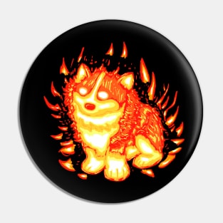 Flame Pup Pin