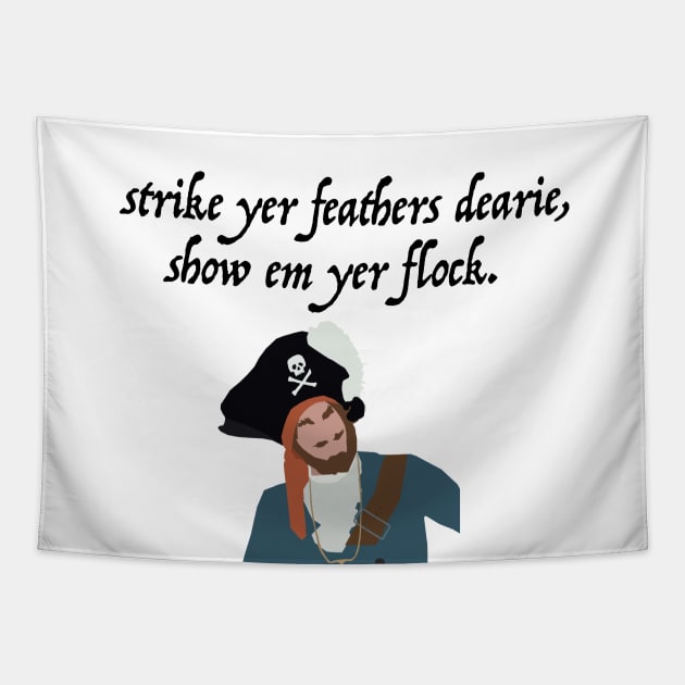 Strike Yer Feathers Dearie Tapestry by alexisnicolette