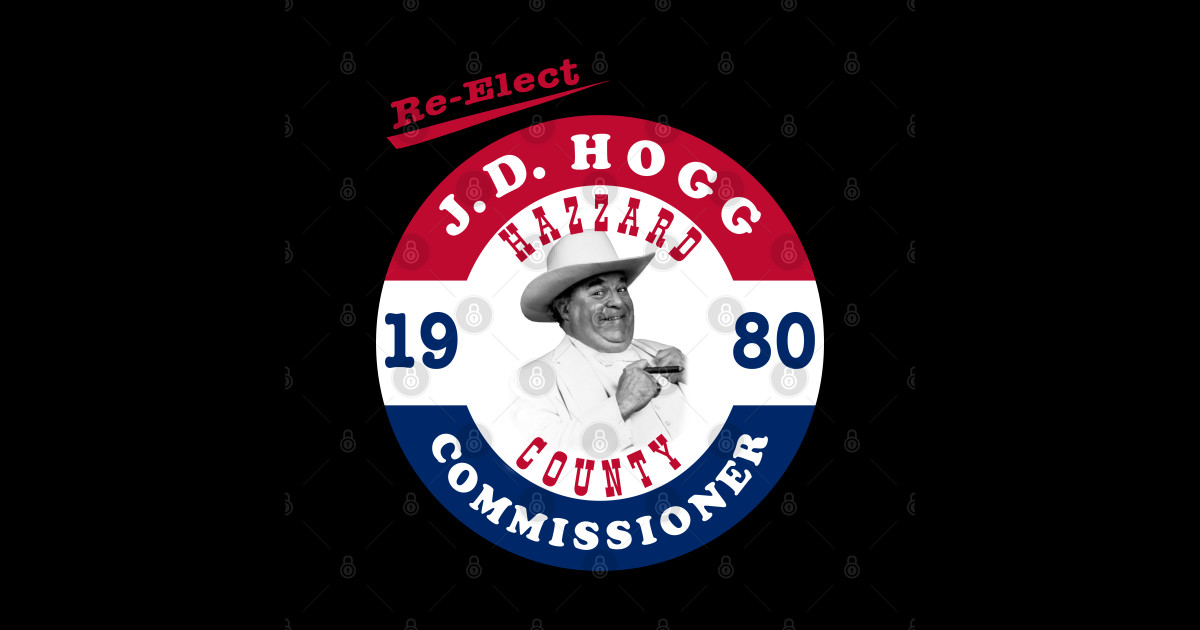 ReElect Boss Hogg Boss Hogg Sticker TeePublic