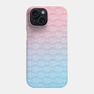 Candy Gradient Wildflower Bouquet Damask Pattern Phone Case