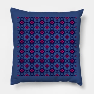 Purple and Pink Mosaic Pattern Pillow