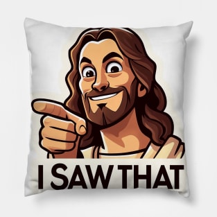 Unexpected Jesus: I Saw That "Whatcha Doin'?" Christian God Pillow