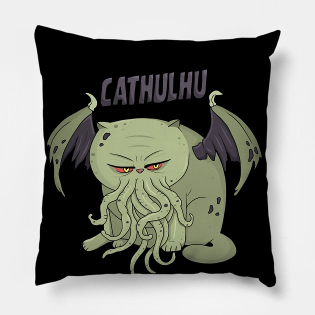 Cathulhu Pillow by valentinahramov