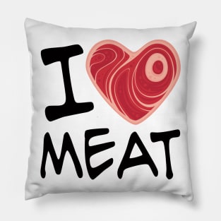 I Love Meat Pillow