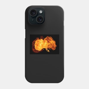 Realistic flames explosion Phone Case