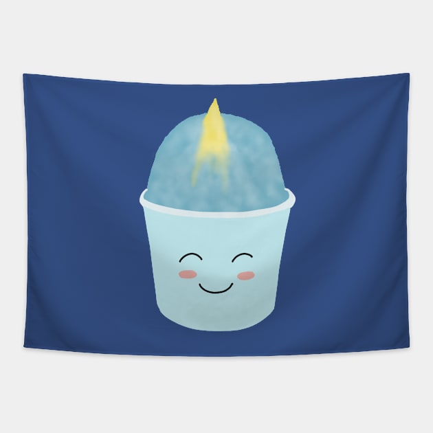 Hawaiian shaved ice narwhal Tapestry by Becky-Marie