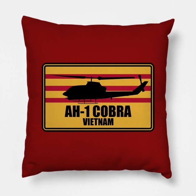 AH-1 Cobra Vietnam Patch Pillow by TCP