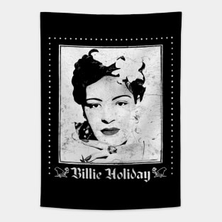 Billie Holiday /\ Original Retro Fan Art Design Tapestry