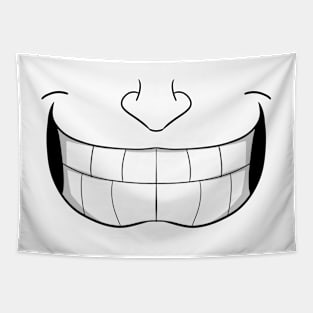 Giant Smile  - Face Mask Tapestry