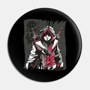 Assassin Ninja Japanese Shinobi Samurai Warrior Pin