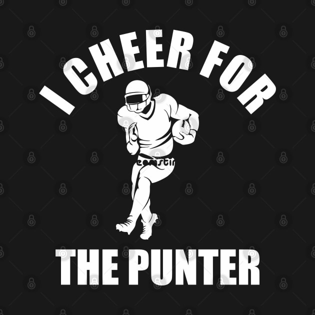 i cheer for the punter  white by Vortex.Merch