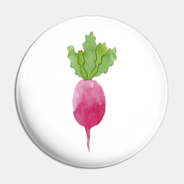 Cute and ripe watercolor beetroot Pin by vadimfromm