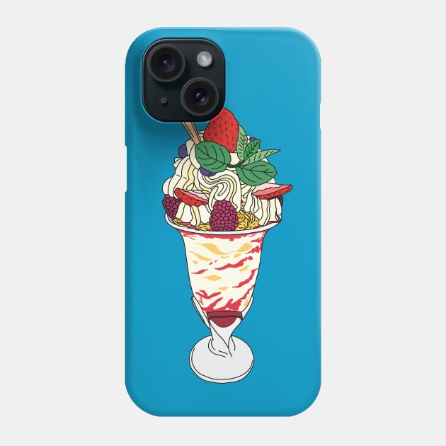 Happy Strawberry Sundae Phone Case by lamaisondulapino