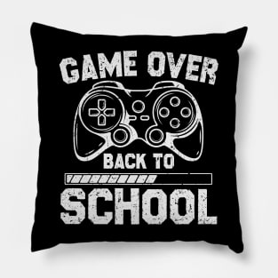 Game Over Back To School Pillow