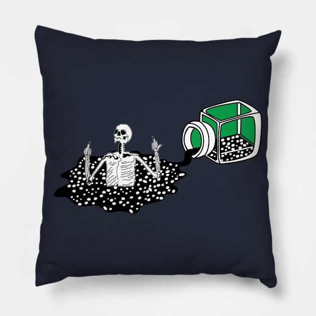 Skull Poison Pillow by Riandrong's Printed Supply 