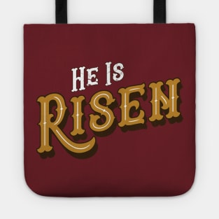 He Is Risen - Easter Resurrection Sunday Distressed design Tote