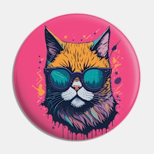 Super fabulous Cat with Sunglasses Pin