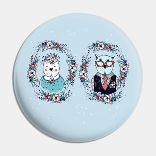 Wedding Cats Pin