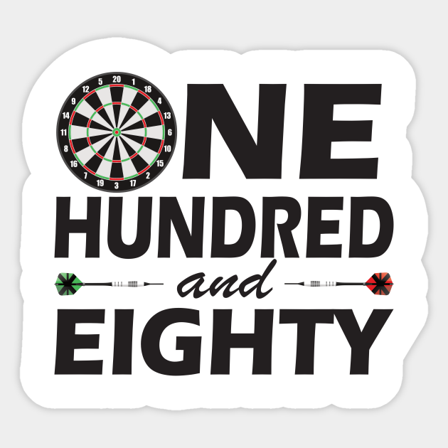 Dart Triple Twenty Darts Player Sticker Teepublic