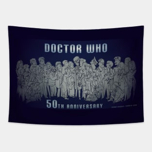 Doctor who 50th anniversary all companions Tapestry