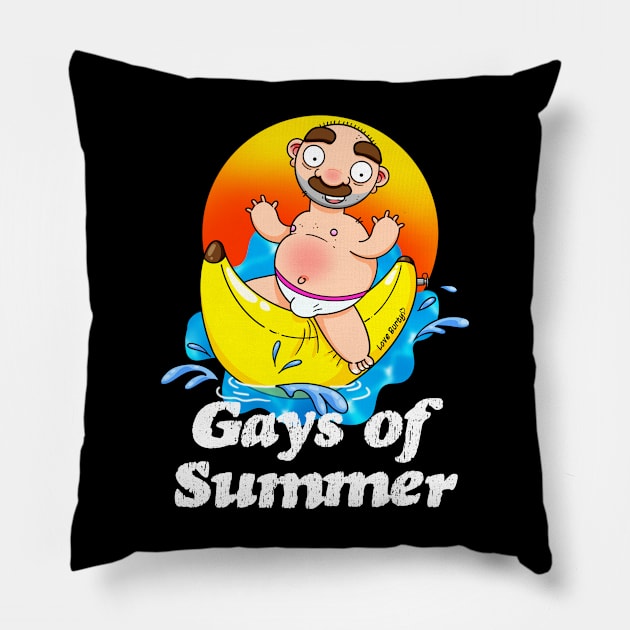 Gays of Summer Banana Pillow by LoveBurty