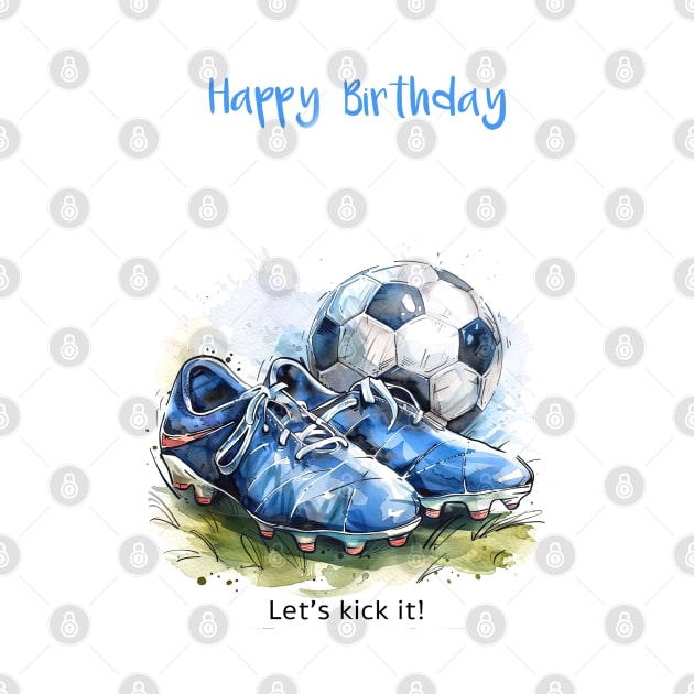 Soccer Birthday by RosaliArt