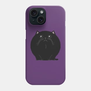 Sfurical round black void cat Phone Case