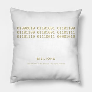 Billions- Binary code Pillow