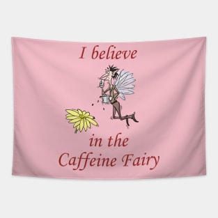 Funny Coffee Caffeine Fairy Tapestry