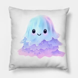 Pastel Goth Cute Ghost Pillow