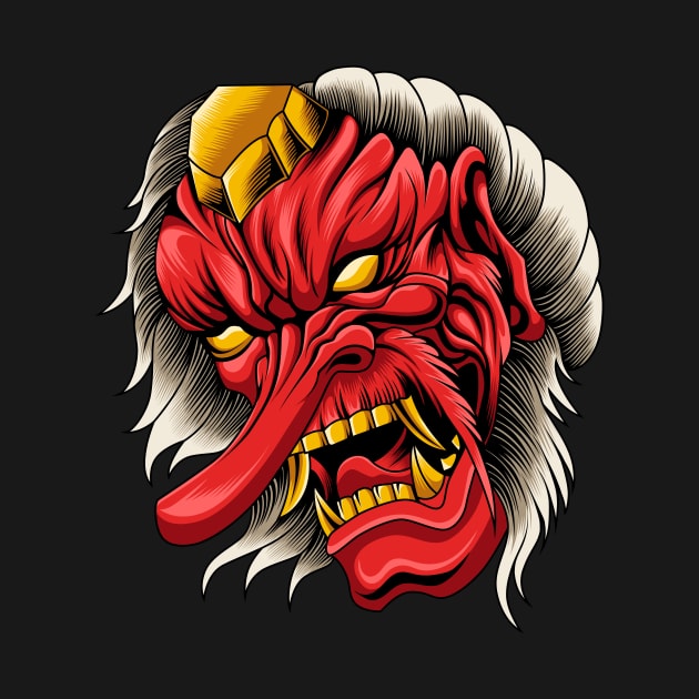 Japanese Demon Tengu by Marciano Graphic