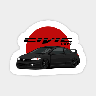 Civic si black T-shirt Magnet