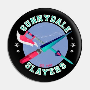 Sunnydale Slayers Varsity style logo ver. 2 Pin