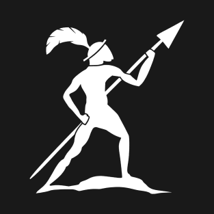 Middle Age Drawing Of A Spear Soldier T-Shirt