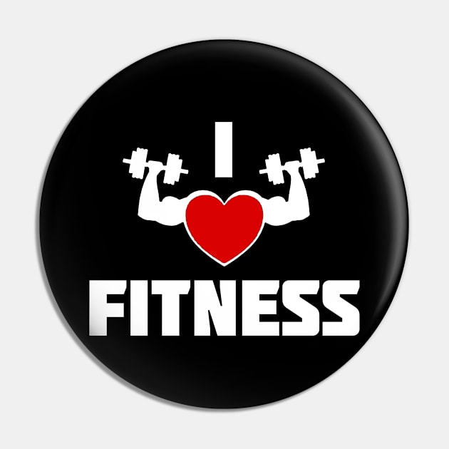 I love Fitness Pin by Jambo Designs