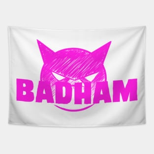 Badham Logo- Pink Design Tapestry