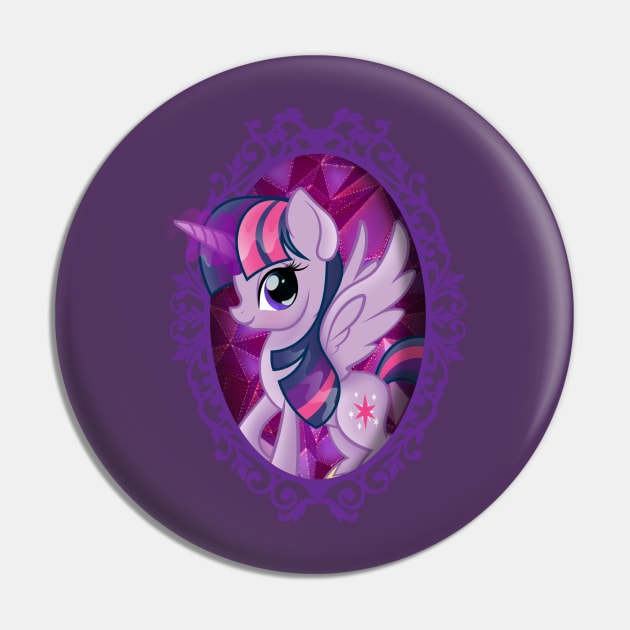 My Little Pony Twilight Sparkle Mirror Frame Pin by SketchedCrow