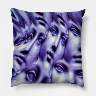 Rush hour // Face to face // Glitch Art Pillow