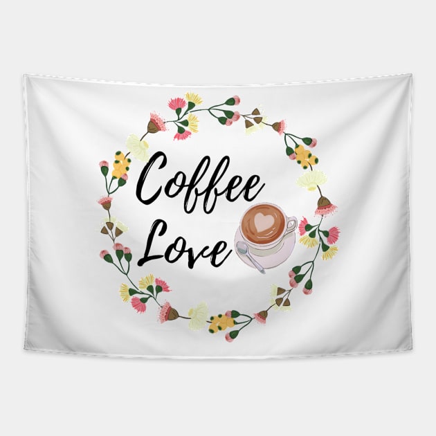 Coffee Love Tapestry by Simple D.