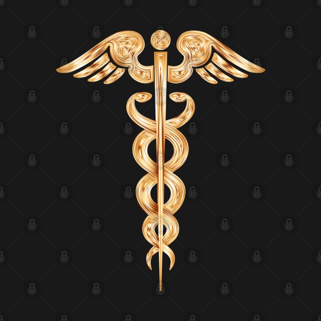 Golden Medical Symbol by skycloudpics